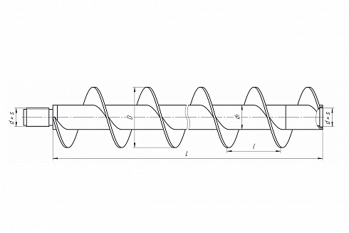 Шнек ШБ-92 L-1000 мм СП 28 фото