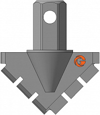 Долото шнековое лопастное ДП-151.76.Ш55 фото
